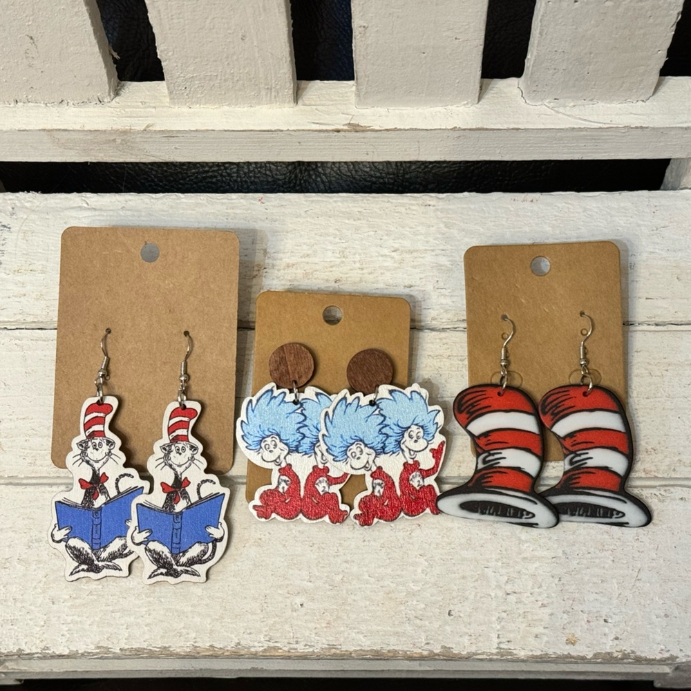 Dr. Seuss earrings bundle
